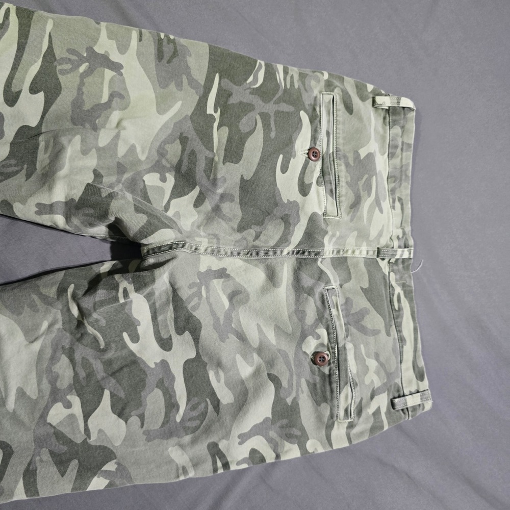 AMO Easy Trouser womens 28 Green Camo Surplus Straight Leg Made in USA - Picture 5 of 8